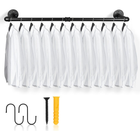 SWANEW Appendiabiti da 90 cm Appendiabiti per guardaroba Armadi fino a 65 kg di carico