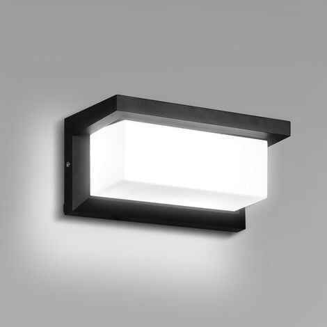 SWANEW Applique Murale LED 18W capteur LED IP65 éclairage extérieur avec détecteur de mouvement patios jardins blanc froid