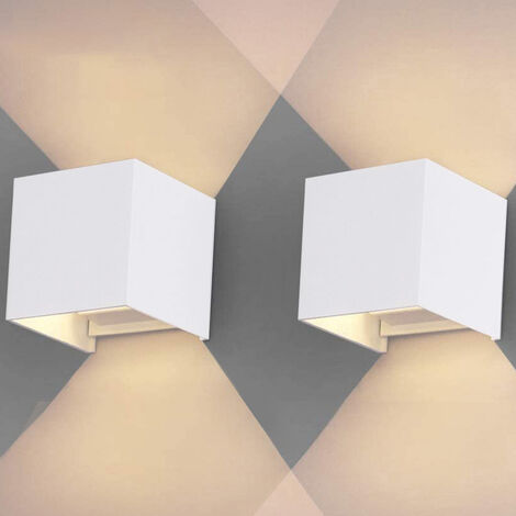 SWANEW Applique LED Keller Applique murale Angle réglable Escaliers Extérieur IP65 Lampe de salle de bain