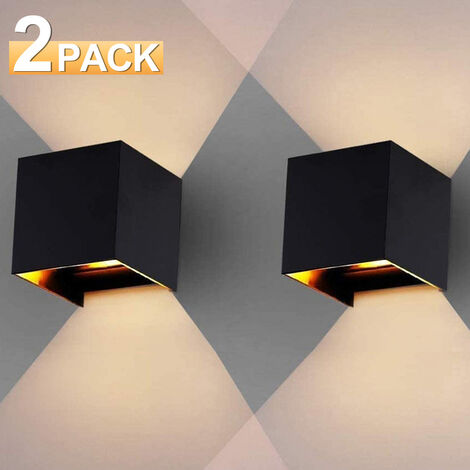 SWANEW Applique LED Applique IP65 Salon Lampe de couloir Escalier Lampe murale Extérieur Déco