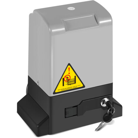 SWANEW Apriporta scorrevole 550W, 1200kg, kit apriporta di sicurezza con 2 chiavi e telecomando, cancello scorrevole elettrico (con funzione Bluetooth APP)