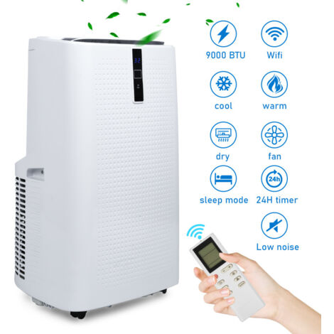SWANEW Aria condizionata mobile 5in1 12000 BTU Condizionatore d'aria Purificatore aria fresco eek un locale