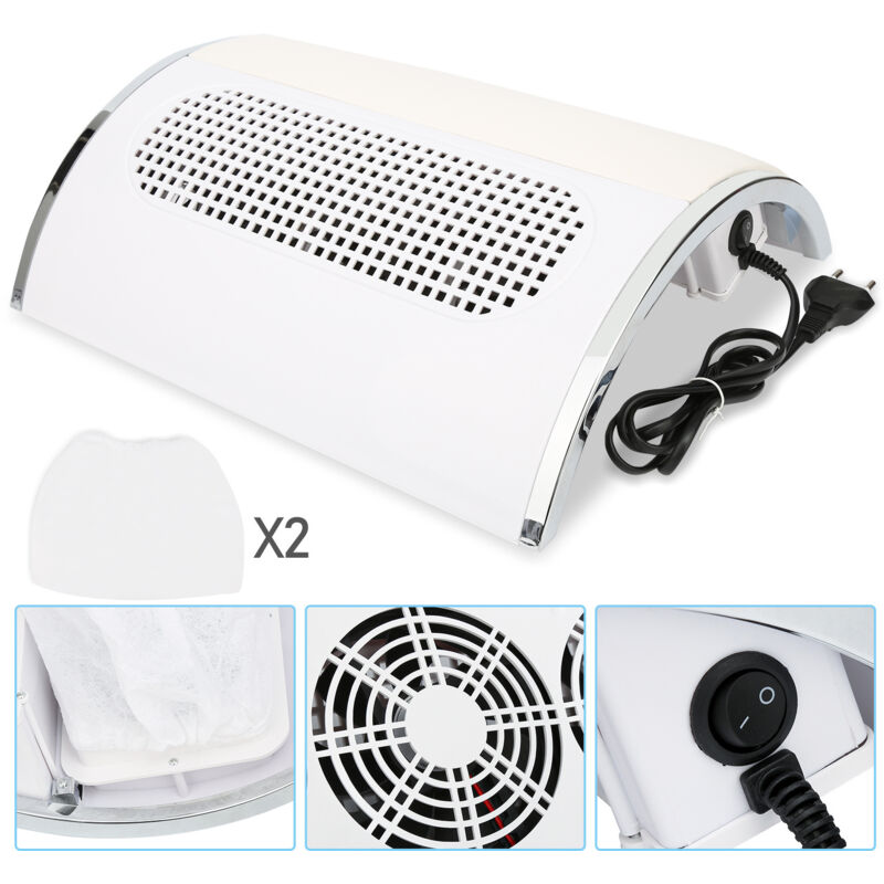 Swanew - Aspirateur collecteur de poussière pour ongles 3 moteurs avec 2 sacs
