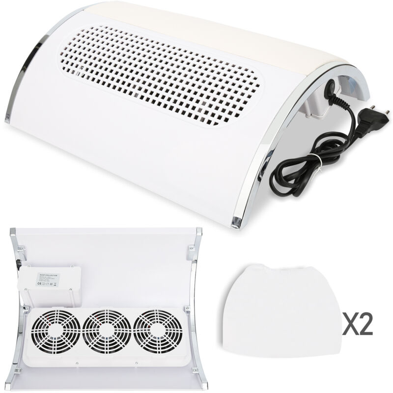 Swanew - Aspirateur collecteur de poussière pour ongles 3 moteurs avec 2 sacs