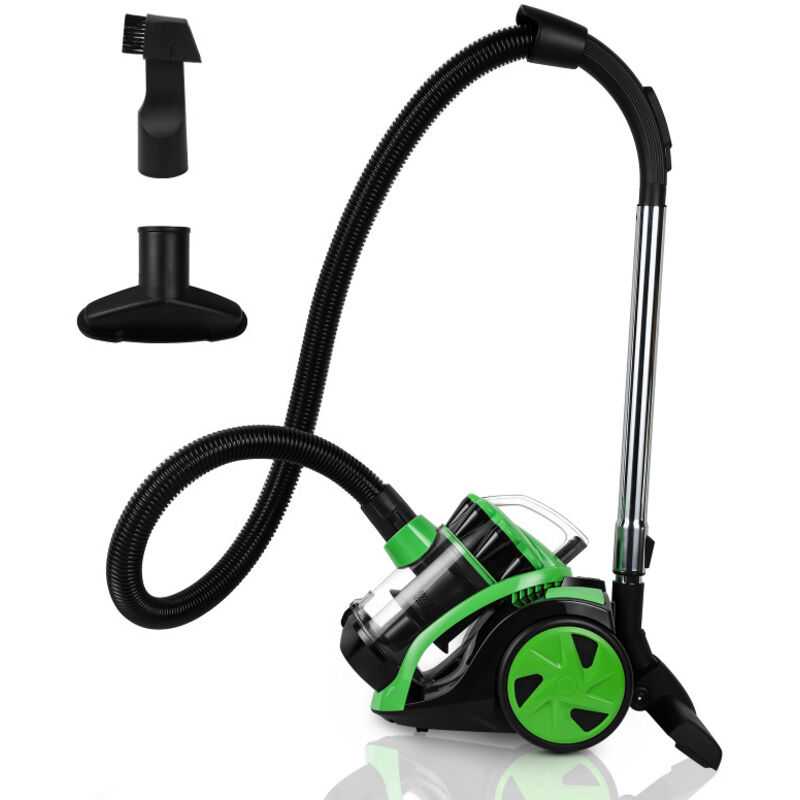 Swanew - Aspirateur sans sac max. 900 watts Technologie multi-cyclonique Aspirateur traîneau avec accessoires-Vert