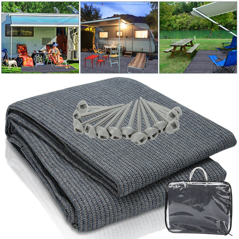 Swanew - Auvent tapis étanche camping tapis tente sol extérieur tente bâche pique-nique couverture caravane 300x400CM