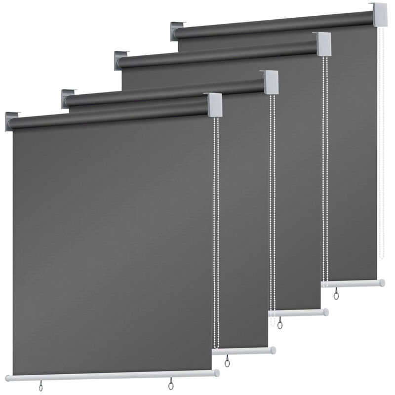 SWANEW auvent vertical 100 x 240 cm , store vertical résistant aux UV, protection contre le vent et brise-vue, anthracite