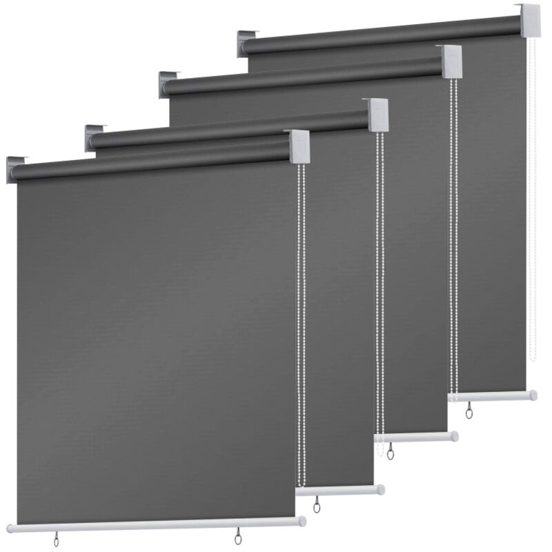 Swanew - auvent vertical 140 x 240 cm , store vertical résistant aux uv, protection contre le vent et brise-vue, anthracite