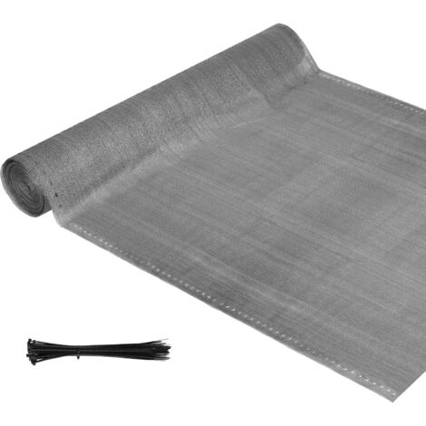 SWANEW Balcone Windshield View Recinzione Pannello Mesh Panel 1.8x10m HDPE Protezione dello schermo Barriera Mesh Windshield Grigio