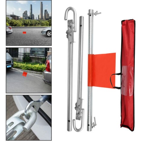 WOLKETON Barre de traction de barre de remorquage 3 pièces avec bandes réfléchissantes amortissant 1,8 m à 2T voiture