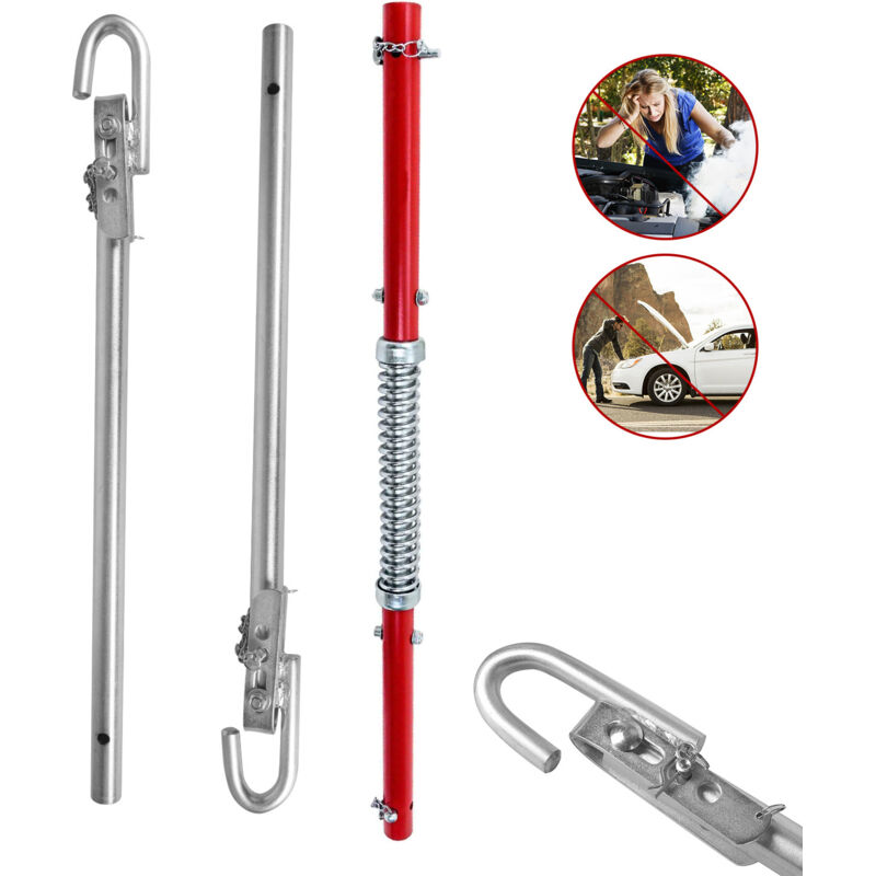 Barre de remorquage de remorque attelage de remorque pliable voiture jusqu'à 2T avec collier à ressort 3pcs 1,8m - Swanew