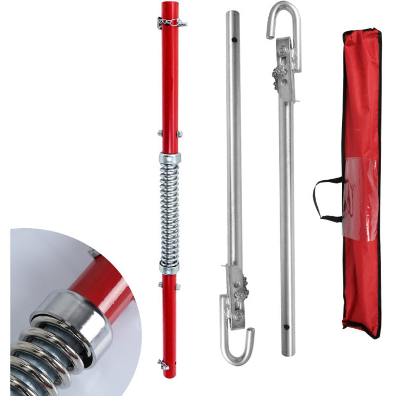 Swanew - Barre de remorquage sécurité automobile avec collier à ressort 3pcs 1,8m 2000Kg