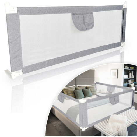 SWANEW Barrière de Lit Extra-Large de 200 cm Protection de Lit pour Tout-Petit Accessoire de Chambre pour Garçons et Filles Barrière de Lit