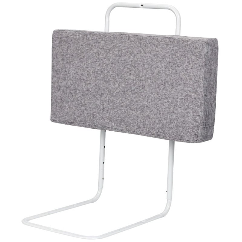 Swanew - Barrière de lit réglable en hauteur 60 cm Anti-chute Tube en acierPour lit d'enfant lit de parent Gris