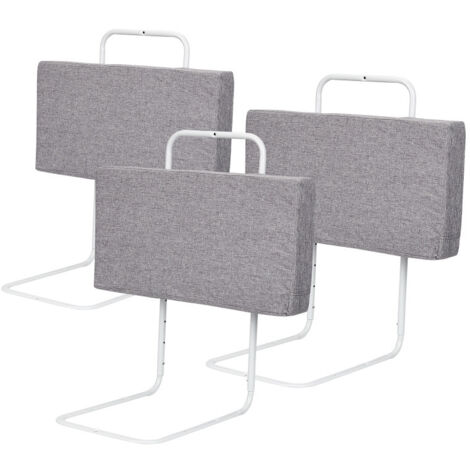 SWANEW Barriere per Letto per bambini Barriera di Sicurezza Morbida regolabili in altezza 150 cm Barriera Paracolpi In Schiuma Grigio
