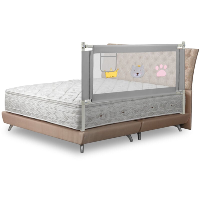 Swanew - Barrière de lit barrière de protection de lit pour enfant pour bébé barrière de sécurité pour lit enfant 200cm