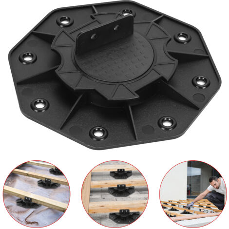 SWANEW Base di appoggio per terrazzo regolabile con piedistallo di livellamento cuscinetto base base per legno WPC 18-30 mm 30 pezzi