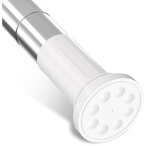 SWANEW Bastone per tenda da doccia-Articolo di tensione per doccia senza fori-estensibile-acciaio inox-70-120cm