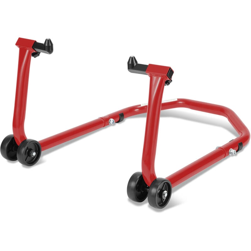 Swanew - Béquille d'atelier pour moto avant 300kg support roue élévateur levage stand range lift fourche rouge