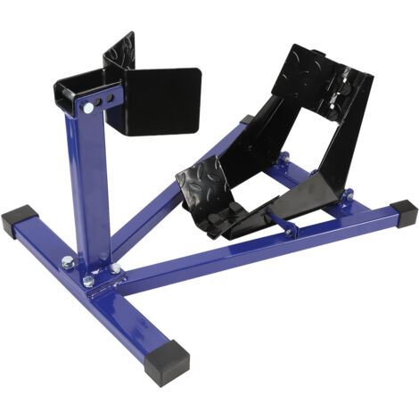 SWANEW Blocco ruota moto per pneumatico anteriore - Acciaio - per Ø 17-21” - Larghezza 60-160 mm - Supporto sollevatore moto Montaggio Officina Stoccaggio