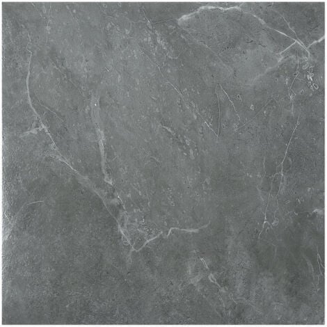 SWANEW Boite de 11 dalles vinyles auto-adhésives imitation carrelage (1m²) ,Marbre gris