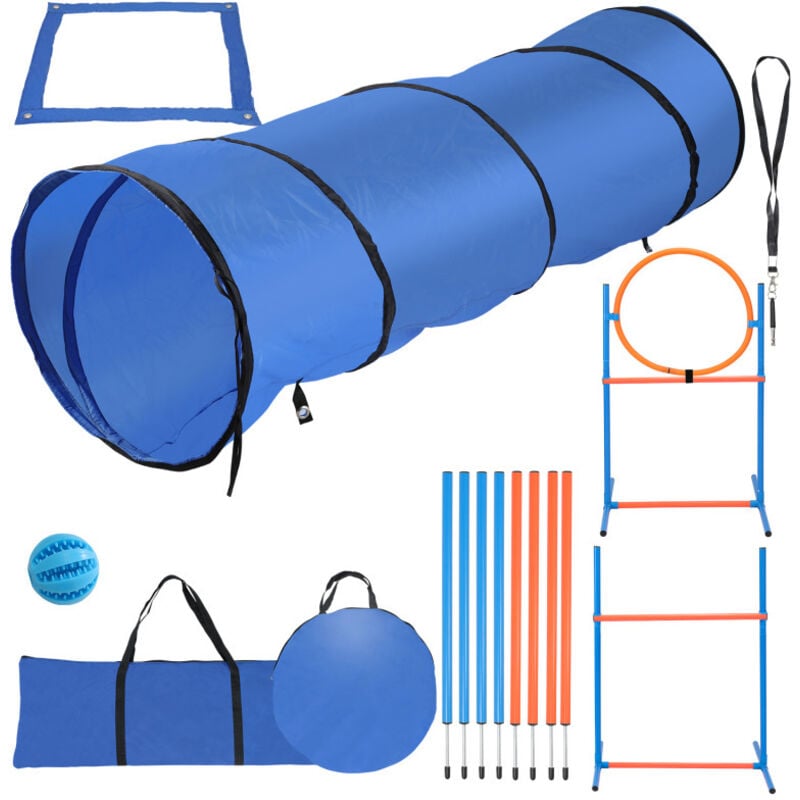 Swanew - Agility sport pour chien Agility Kit d'équipement slalom Agility pour chiens, tunnel, zone repos équipement complet set 5pcs