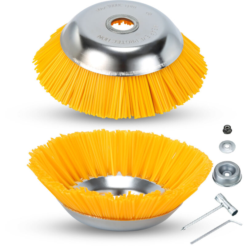 Brosse à mauvaises 2pcs 8 pouces 25,4 x 200 mm herbes en nylon - Swanew