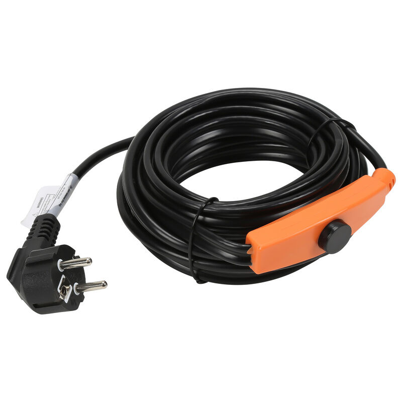 Swanew - Câble chauffant Câble antigel Traçage de tuyaux autorégulant avec thermostat 8m 128W