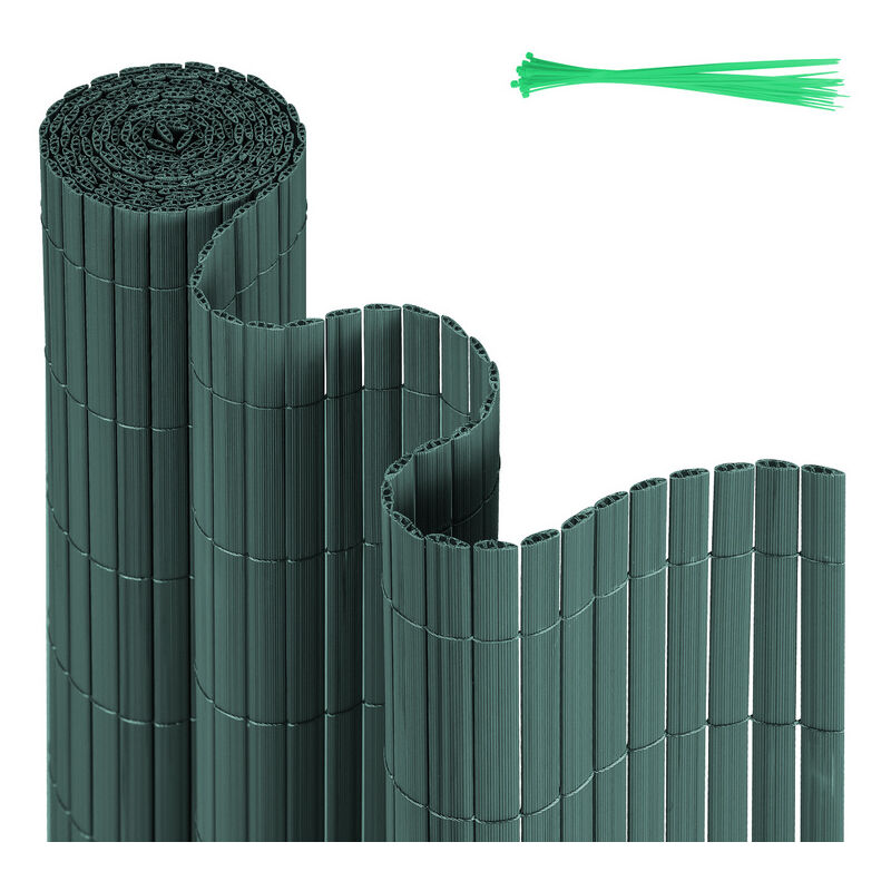 Canisse en pvc Canisse pvc pour jardin balcon terrasse. Balcon clôture brise-vent Vert 140 x 700cm - Swanew