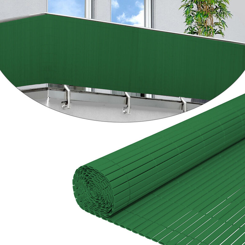 Canisse en pvc, Paravent de Jardin, Piscines, Palissade en pvc Résistant aux uv Vert 140 x 500cm - Swanew