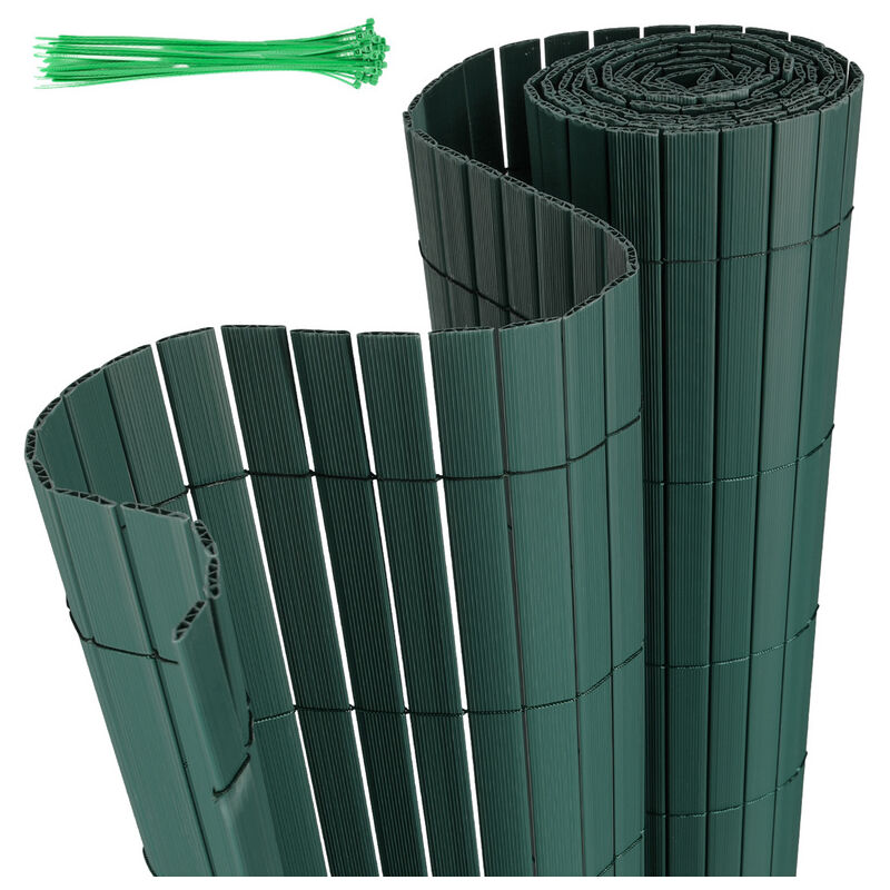 Swanew - Canisse en PVC,Brise-vue en pvc Clôture d'intimité Protection de Visibilité Résistant uv et aux intempéries,Vert 90x300cm - Vert