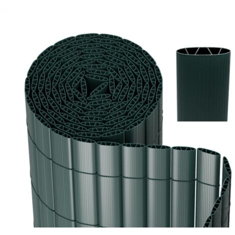 SWANEW Canisse in PVC per giardino balcone terrazzo Recinzione frangivento per balcone Tende per balcone Verde 90 x 600cm