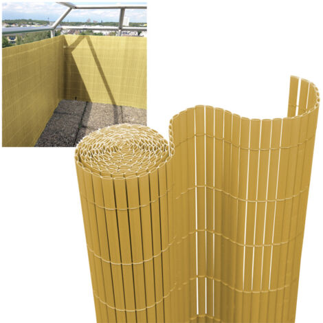 SWANEW Canisse in PVC, schermo da giardino, piscine, recinzione in PVC resistente ai raggi UV Bambù 180 x 300cm