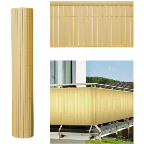 SWANEW Canisse in PVC, schermo da giardino, piscine, recinzione in PVC resistente ai raggi UV Bambù 180 x 300cm