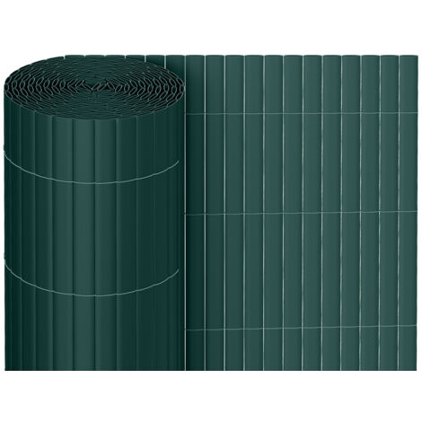 Filet Brise-vue 100% Occultation 2x10 M - Vert/Noir, 300g/m², Résistant Aux Intempéries Et UV, Pour Balcon Et Jardin