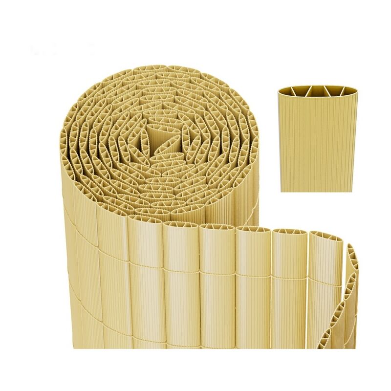 Swanew - Canisse pvc pour jardin balcon terrasse Balcon clôture brise-vent Stores Balcon Bambou 100 x 300cm