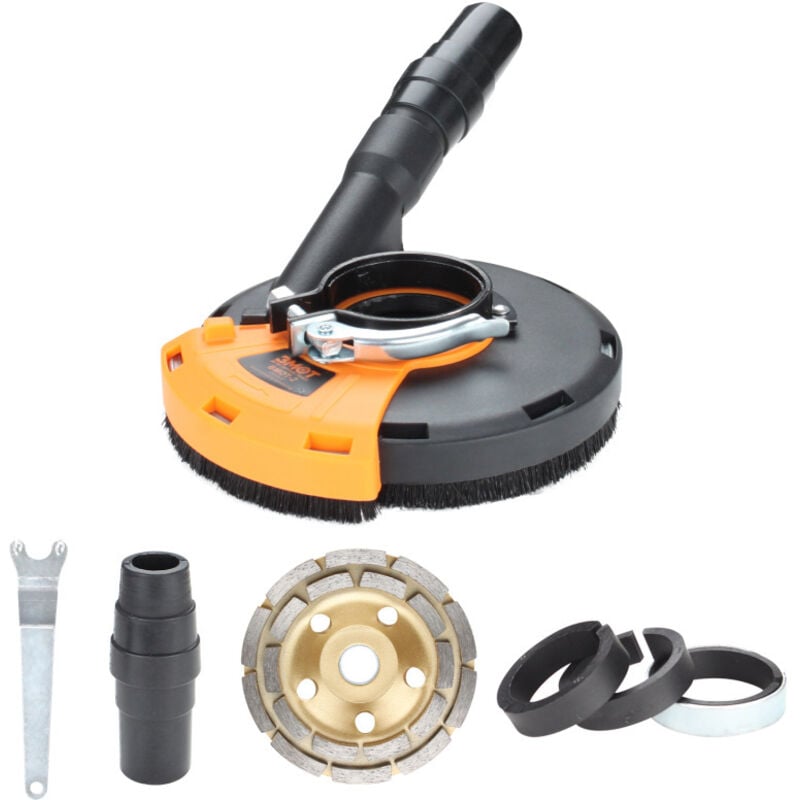 Swanew - Capot d aspiration pour meuleuse d angle 125mm/5inch Convient à presque toutes les meuleuses d'angle courantes