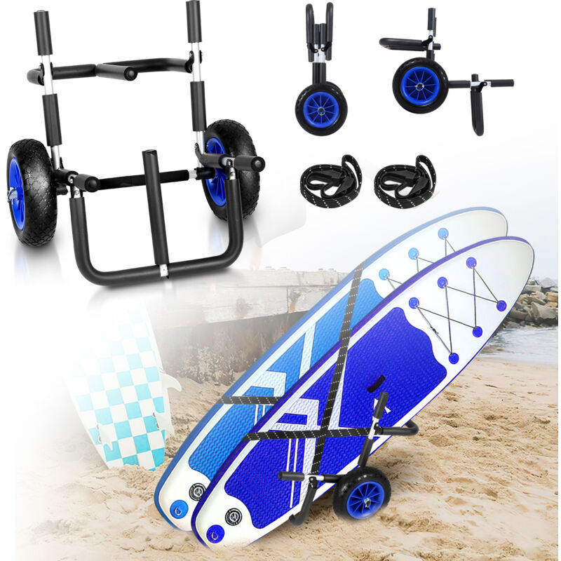 Chariot de Surf Chariot de Transport pour Sup-Board Stand Up Paddle Board Transport