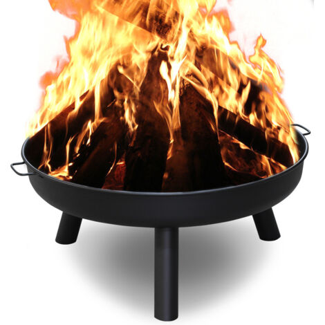 SWANEW Ciotola per il fuoco Cesto per il fuoco 82 cm Cesto per piante con fondo in pizzo Pozzetto per il fuoco con manici