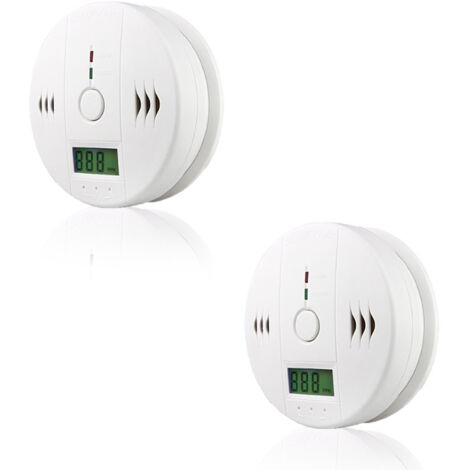 SWANEW CO monossido di carbonio 2pcs rilevatori di monossido di carbonio installazione monossido di carbonio