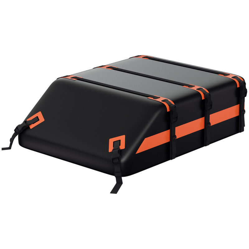 Coffre de toit 550L Coffre à bagages Coffre de toit pliable pour voiture Sac de toit noir - Swanew