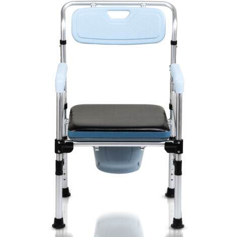 SWANEW Comoda Sedia Comoda Sedia Antiscivolo Schienale e Coperchio Toilette