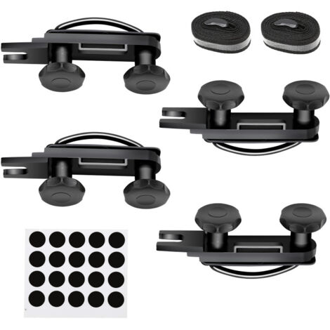SWANEW Confezione da 4 morsetti a U per box da tetto per auto. viti. supporto per accessori per l'installazione del box da tetto