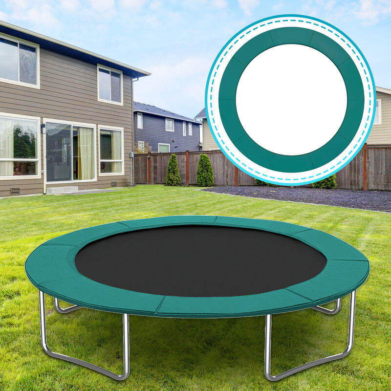 Coussin de Protection pour Trampoline de Remplacement, Trampoline Couverture Rembourrage, 305 cm, Vert - Swanew