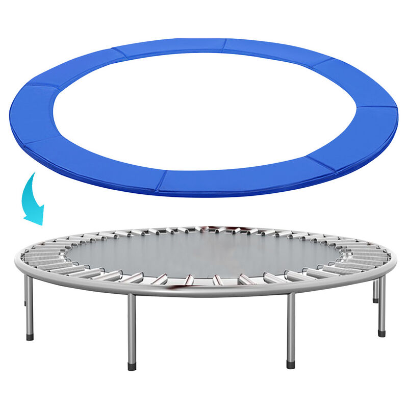 Swanew - Coussin de Protection pour Trampoline de Remplacement, Trampoline Couverture Rembourrage, 244 cm, Bleu
