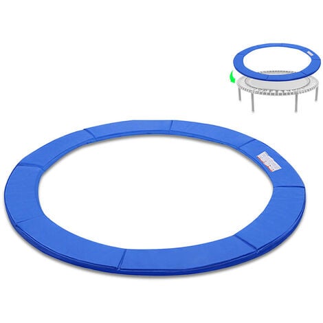 SWANEW Coussin de Protection pour Trampoline de Remplacement Trampoline Couverture Rembourrage résistant aux intempéries et UV Anti-déchirure Bleu 244 cm