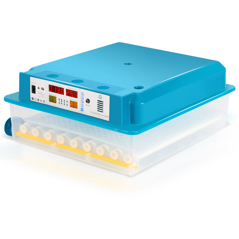 Couveuse avec écran lcd pour poules Incubateur de surface Incubateur de reptiles Couveuse numérique de surface Canards 64 œufs Vert - Swanew