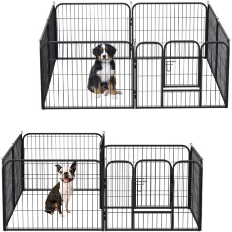 SWANEW Cucciolo Run con tetto Playpen Cucciolo Run fai da te Recinto per piccoli animali Recinto all'aperto