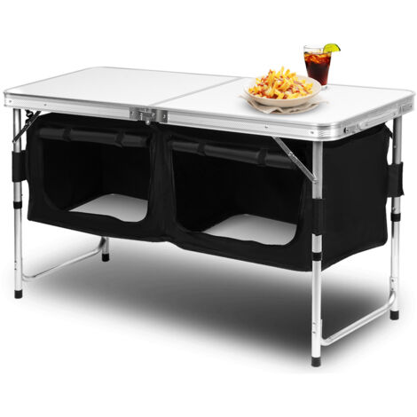 SWANEW Cucina da campeggio 2 scomparti 2 ripiani - armadio da cucina. cucina da campeggio