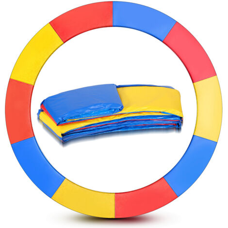 SWANEW Cuscino di Protezione per Trampolino  Protezione dei Bordi delle Molle per Trampolino  Resistente ai Raggi UV  305 CM Multicolore